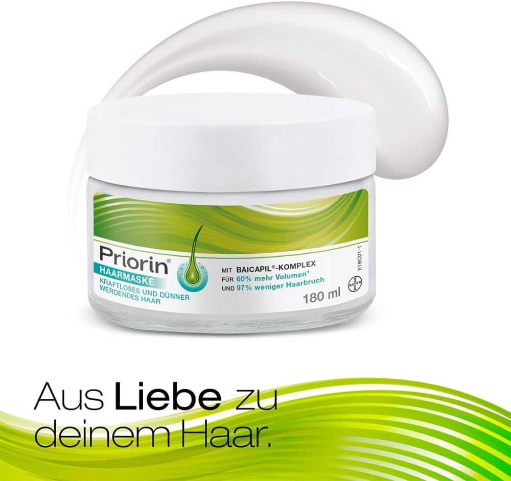 Priorin Hair Mask – Hair care for weak and brittle hair – Complementary care for the treatment of hair loss and to support natural hair growth – 3