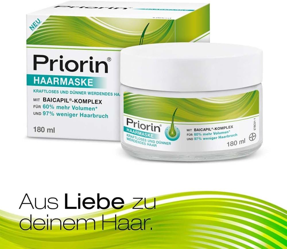 Priorin Hair Mask – Hair care for weak and brittle hair – Complementary care for the treatment of hair loss and to support natural hair growth – 3