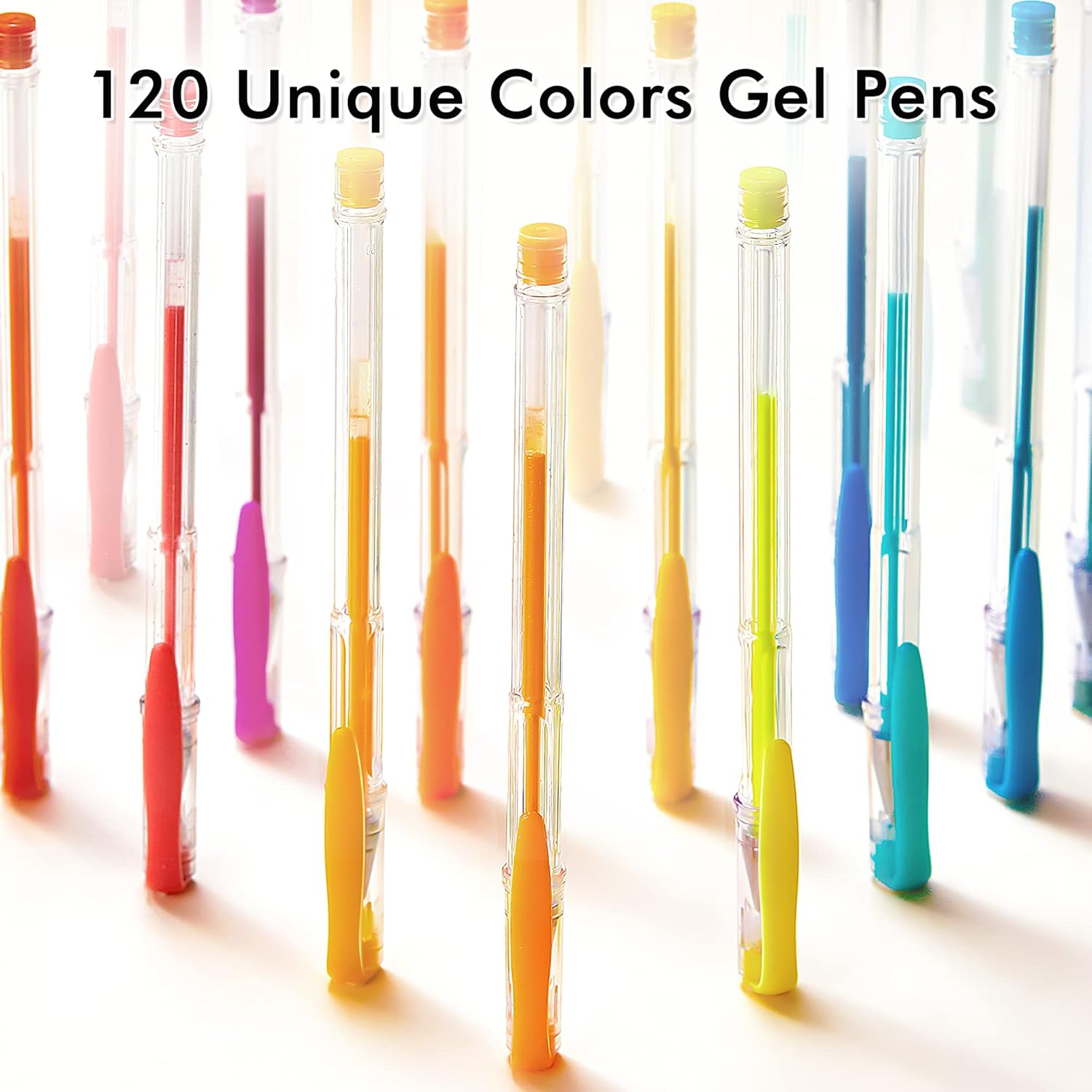 Shuttle Art - Set of gel pens for adults in 120 unique colors, all different from each other