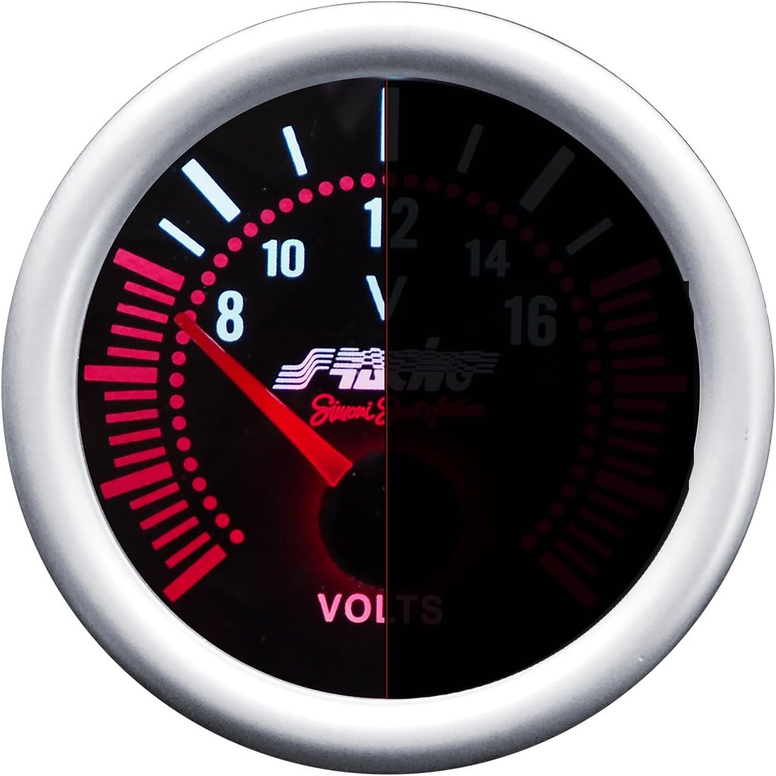 SIMONI RACING WT/A Electric Water Temperature Indicator, Black Background