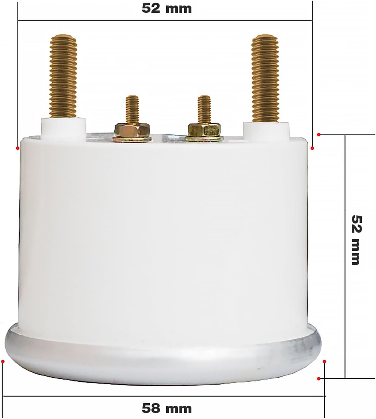 SIMONI RACING WT/A Electric Water Temperature Indicator, Black Background