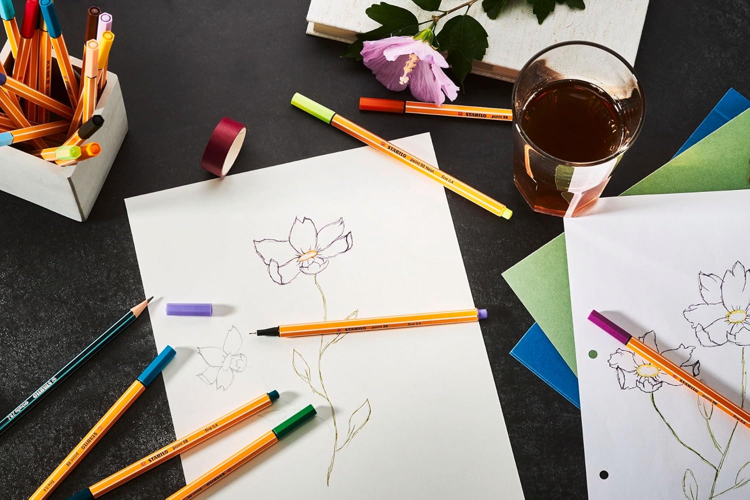 Stabilo point 88 - Fineliner - ARTY - Case of 65 - Assorted colours