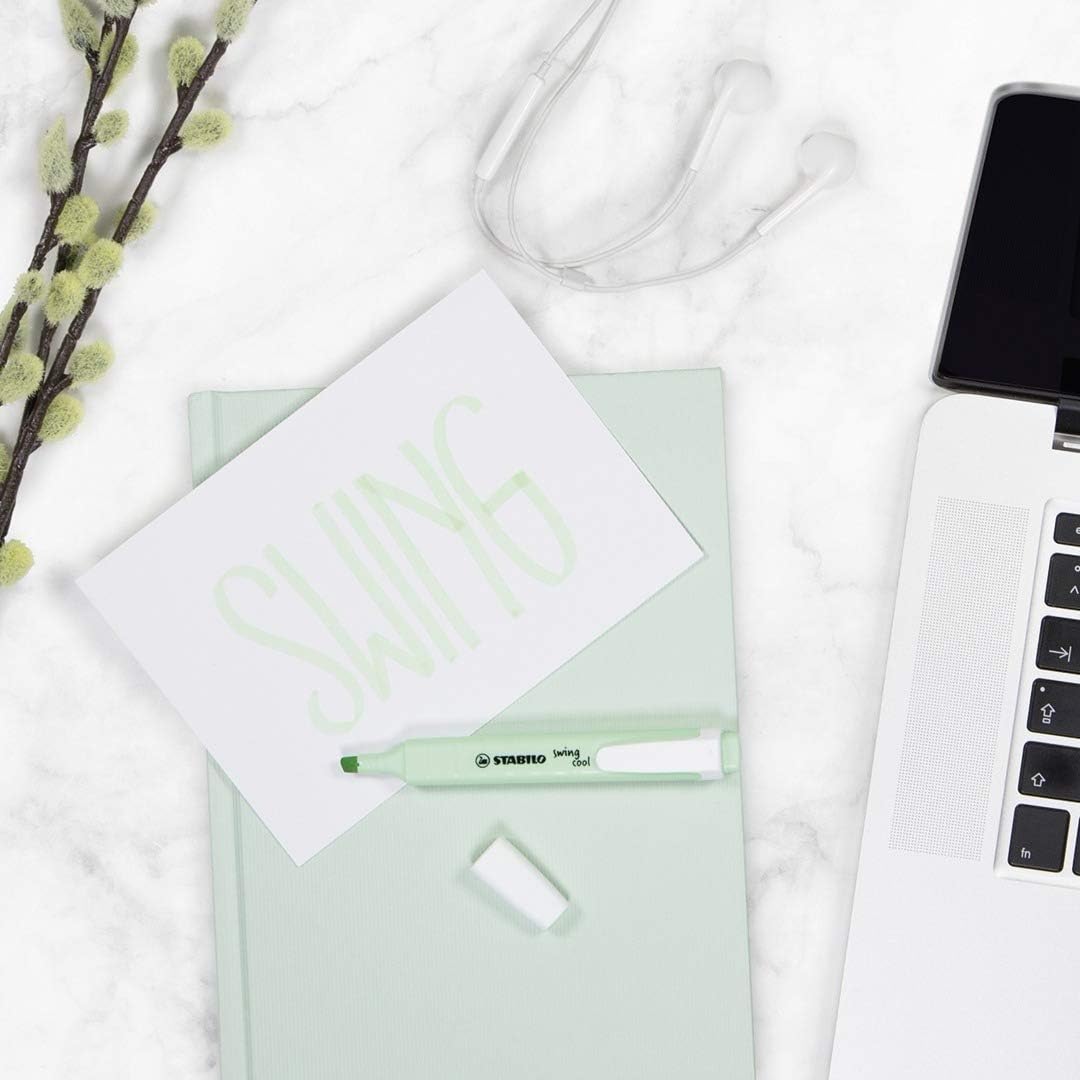 STABILO swing cool Pastel - Highlighter - Case of 8 - Assorted colors Case of 8 Pastel 1