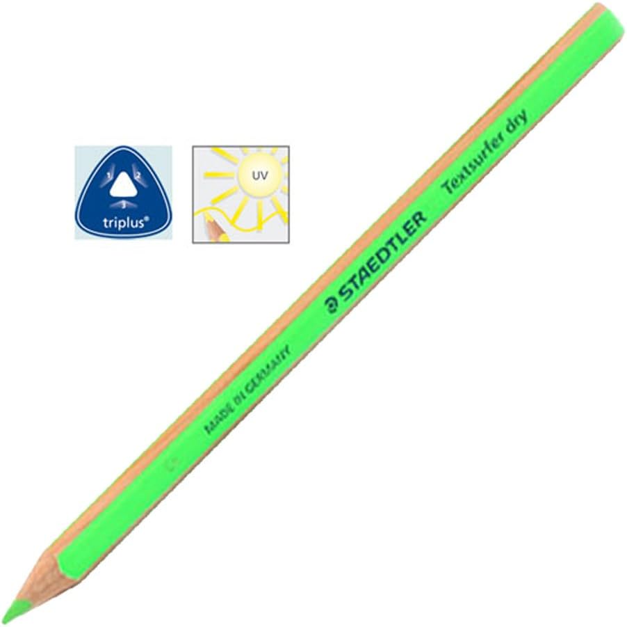 Staedtler Textsurfer Dry Highlighter Pencil 128 64 Drawing for Writing Sketching Inkjet,paper,copy,fax(pack of 4) (Color Mix-4 Pencils) by Staedtler