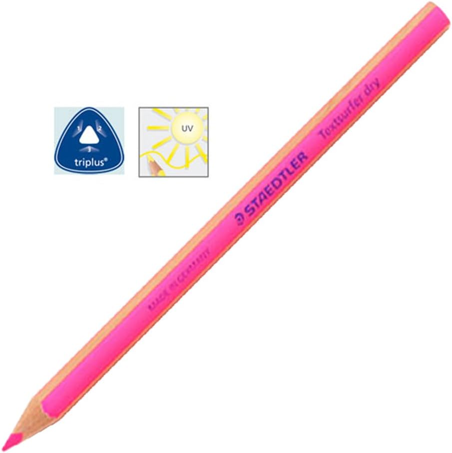 Staedtler Textsurfer Dry Highlighter Pencil 128 64 Drawing for Writing Sketching Inkjet,paper,copy,fax(pack of 4) (Color Mix-4 Pencils) by Staedtler