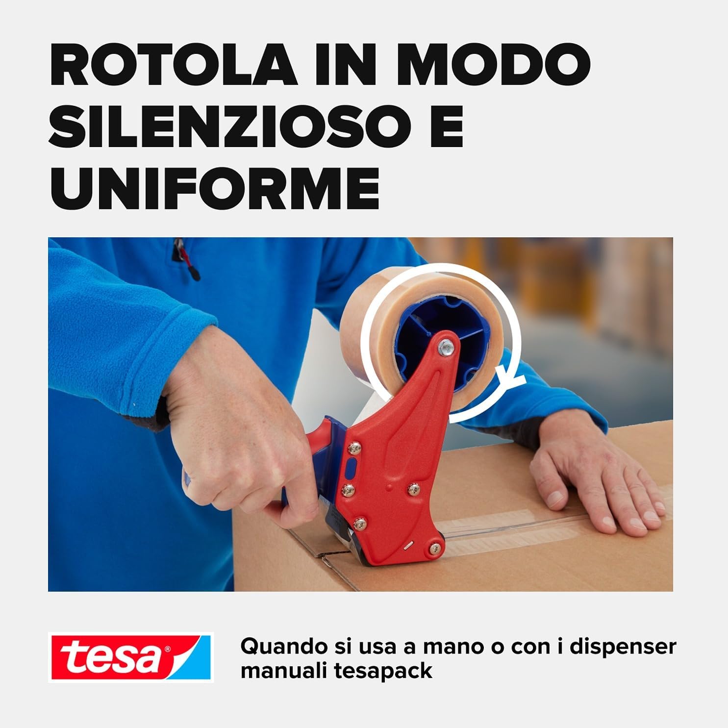 tesapack 64014 PP Transparent Adhesive Tape - Resistant to aging and tearing - Silent and strongly adhesive - Pack of 6 Rolls - 66 m x 50 mm Single