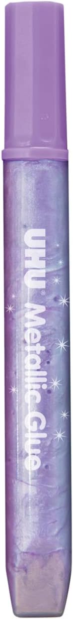 UHU Glitter Glue METALLIC, tubes 5 x 10 ml Metallic – 5 x 10 ml