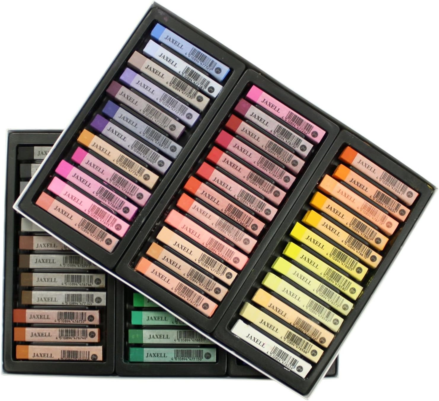 Unbekannt Jaxell 47648 - Soft Pastels Colored Chalks, triangular shape, 72 pieces