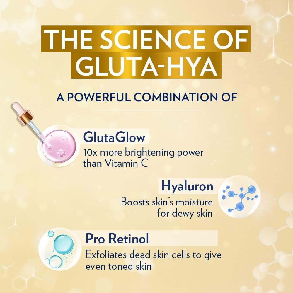 Vaseline Gluta-Hya Flawless Glow Face and Body Lotion | Gives Brighter Skin | Moisturizing Cream Enriched with Glutathione and Pro-Retinol, 300ml