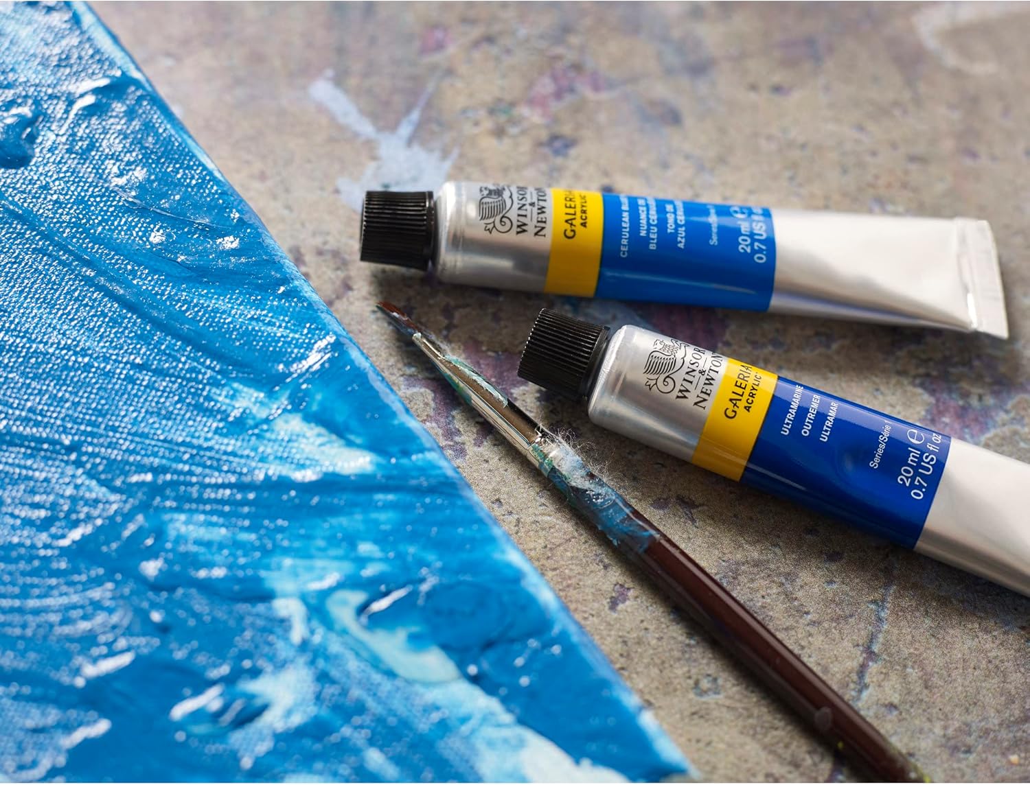 Winsor & Newton Galeria Acrylic Color 500ml - Dark Permanent Green 500 ml (Pack of 1) Dark Permanent Green