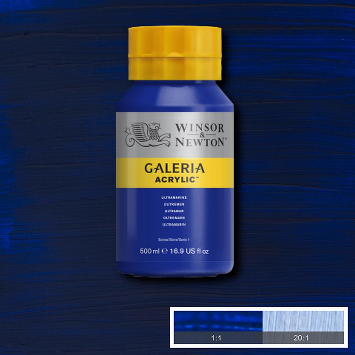 Winsor & Newton Galeria Acrylic Color 500ml - Ultramarine 500 ml (Pack of 1) Oltremare (Ultramarine)