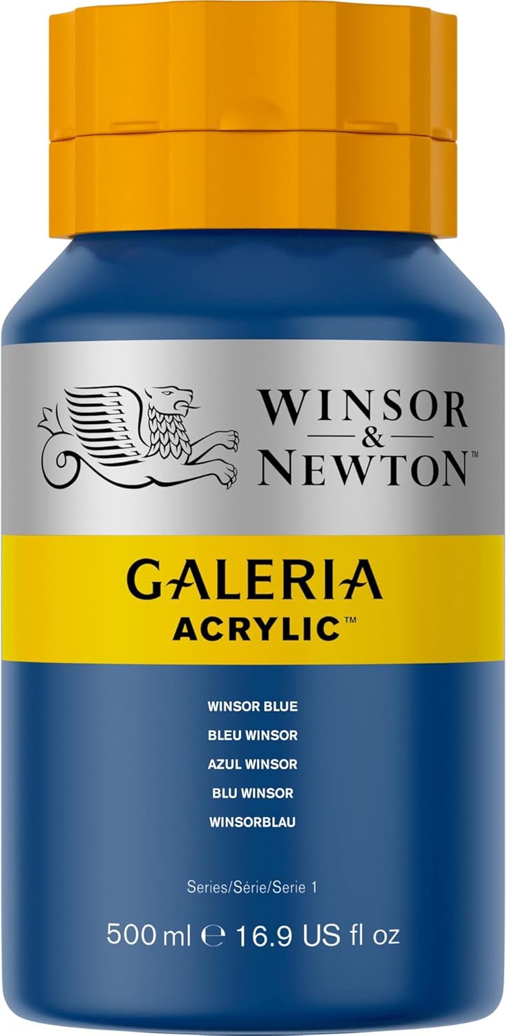 Winsor & Newton Galeria Acrylic Color 500ml - Winsor Blue 500 ml (Pack of 1) Winsor Blue