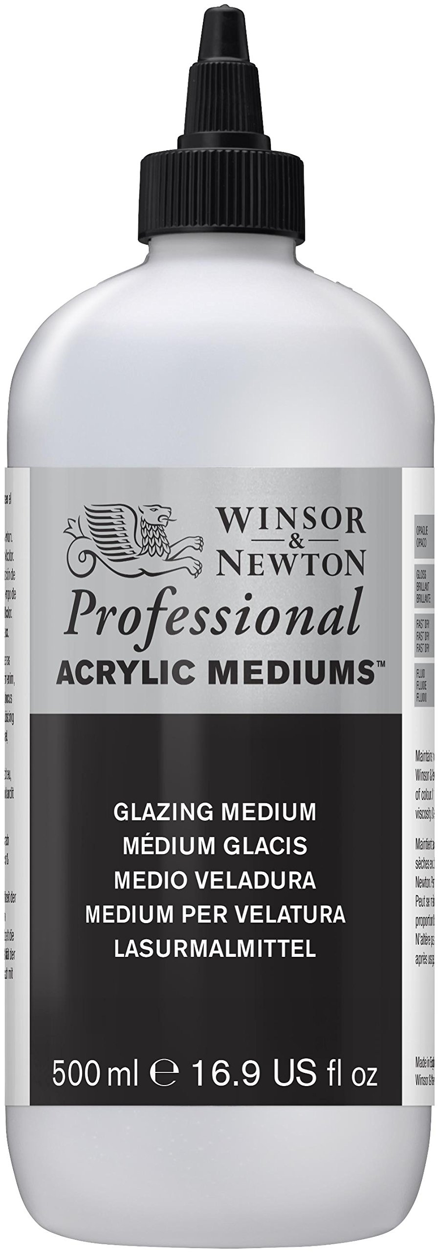 Winsor & Newton - Glossy acrylic medium, 500 ml Glasses