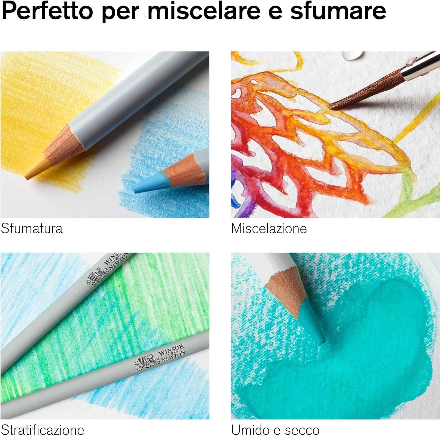 Winsor & Newton Pencils Studio Collection - Metal Box 48 Watercolor Pencils 48 Watercolor Pencils