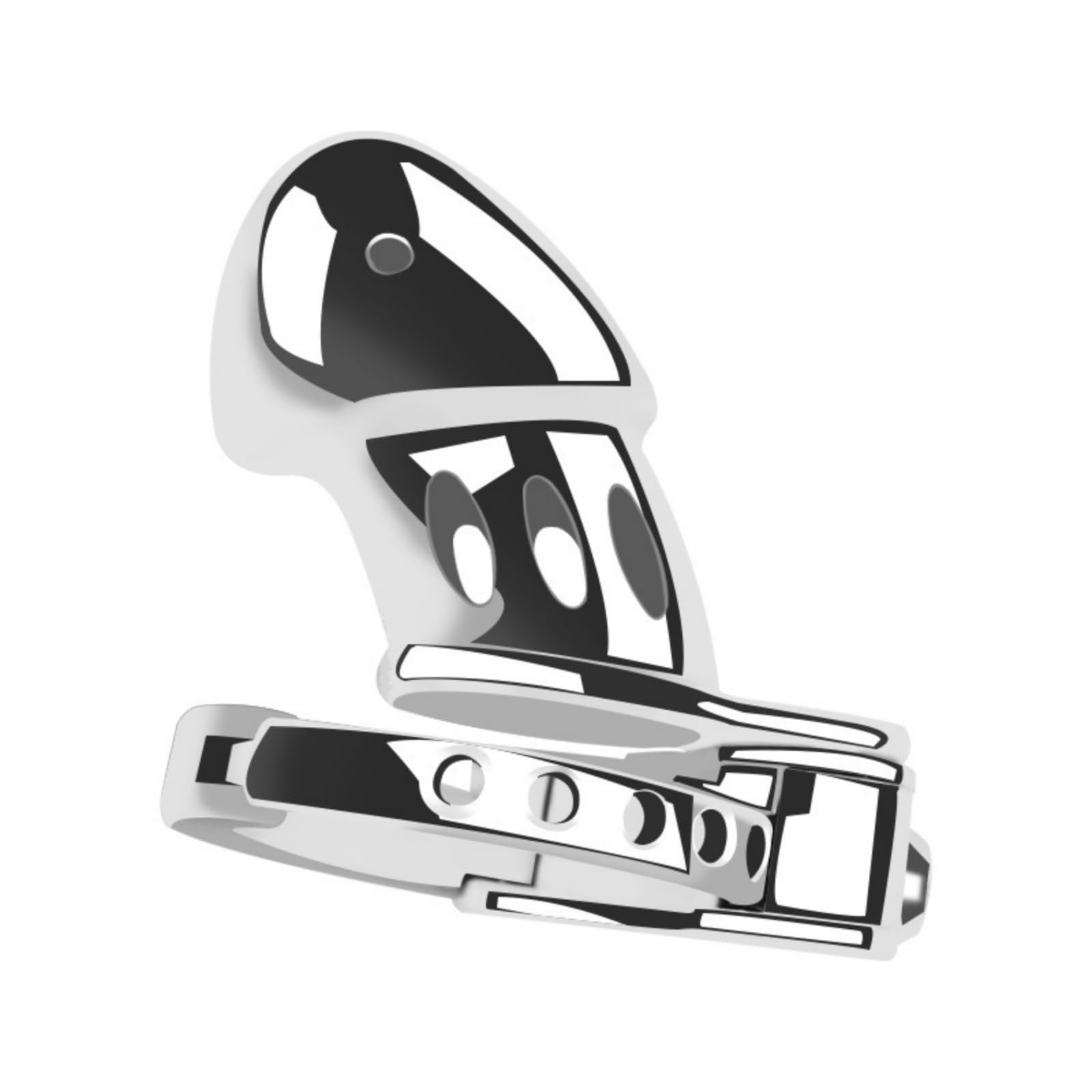 WOLWES Men's Metal Exercise Cage with Adjustable Carabiner A196