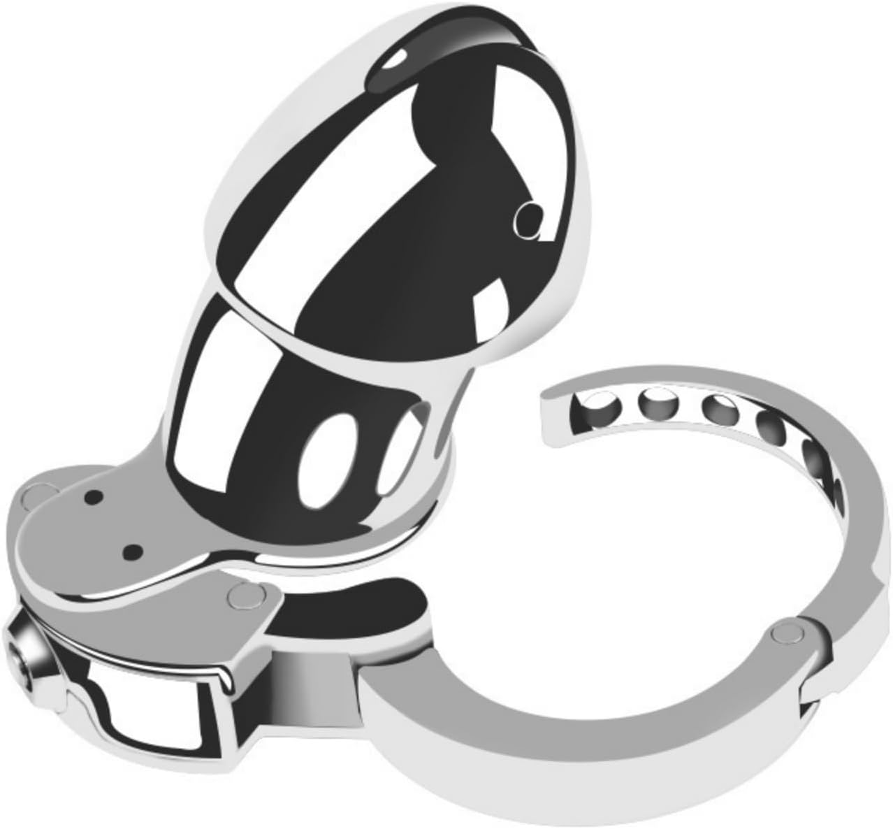 WOLWES Men's Metal Exercise Cage with Adjustable Carabiner A196