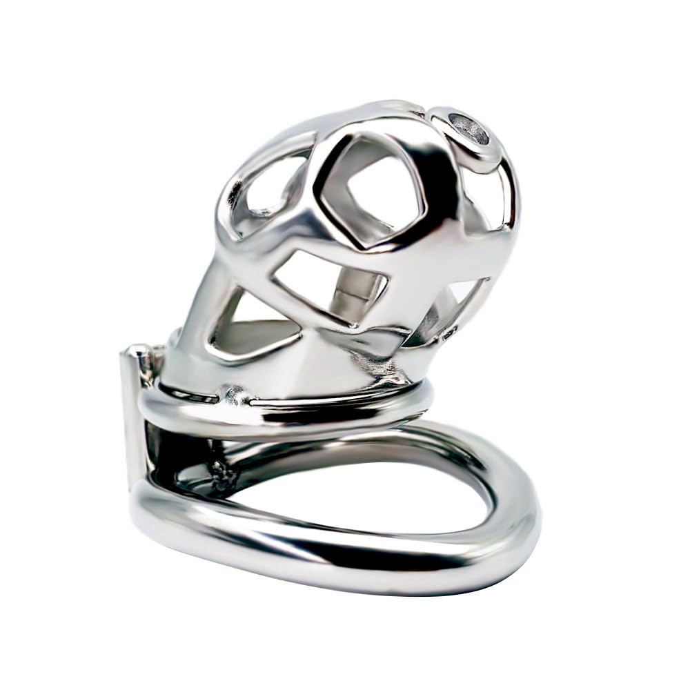 WOLWES Men's Skeleton Long and Short Stainless Steel Sports Set with Concealed Lock A138 (Standard,45mm)