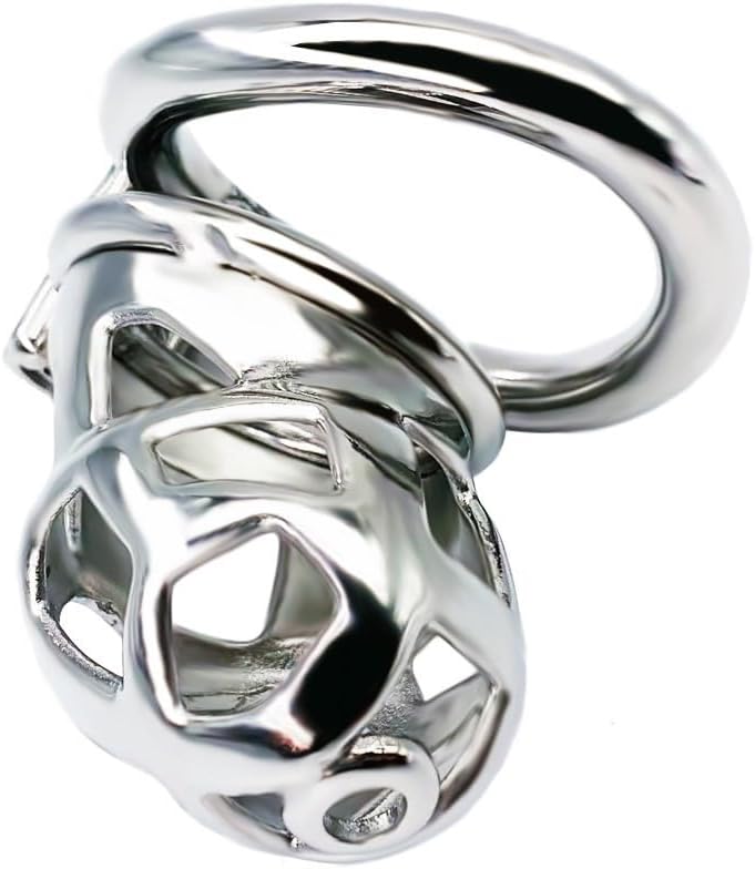 WOLWES Men's Skeleton Long and Short Stainless Steel Sports Set with Concealed Lock A138 (Standard,45mm)