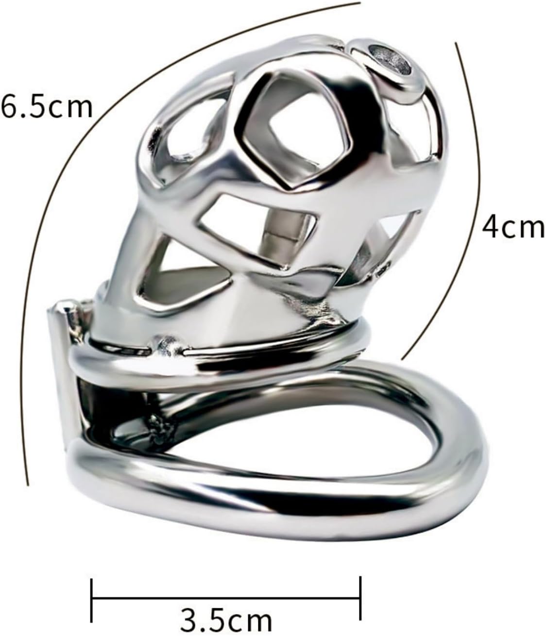 WOLWES Men's Skeleton Long and Short Stainless Steel Sports Set with Concealed Lock A138 (Standard,45mm)