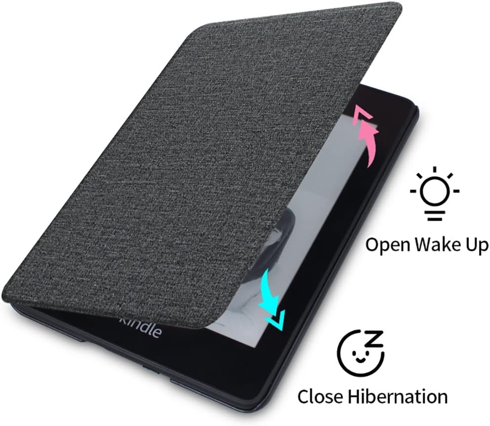 Zcooooool Fabric Case for 6" Kindle Paperwhite (Model No.PQ94WIF) 10th Generation 2018 Released Anti-slide Paperwhite Case Paperwhite (10th - 2018) black