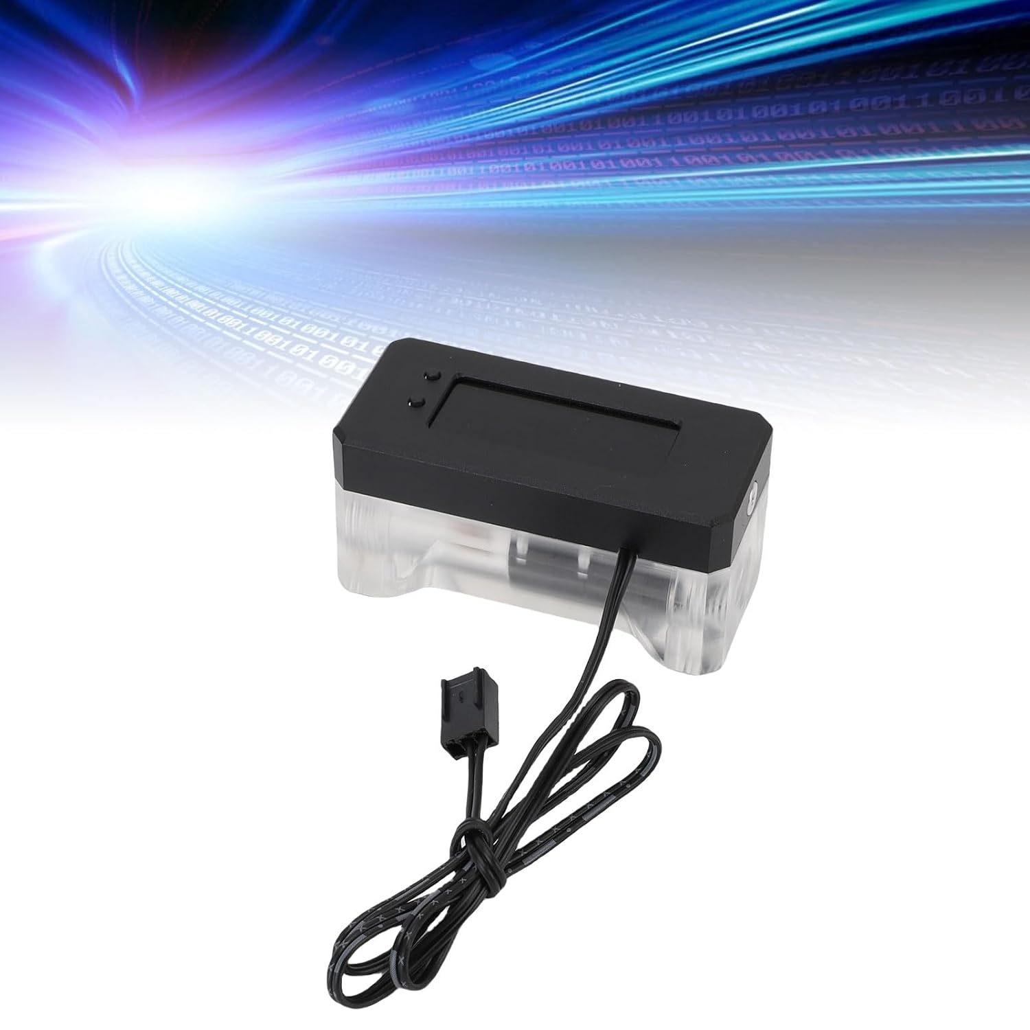 Alarm Water Cooling Counter, Digital Display with RPM Temperature Monitoring and Alarm Function, for PC Water Cooling 12 24V