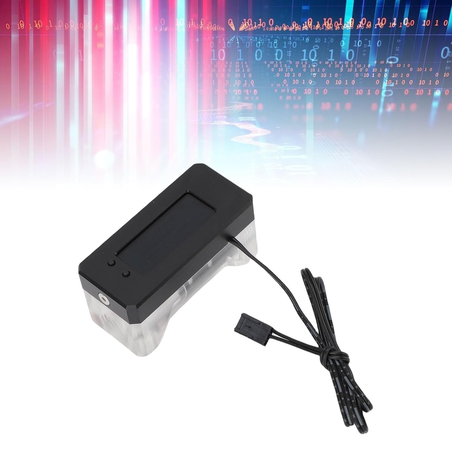 Alarm Water Cooling Counter, Digital Display with RPM Temperature Monitoring and Alarm Function, for PC Water Cooling 12 24V