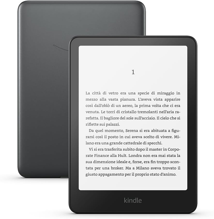 Amazon Kindle Paperwhite Signature Edition (Latest Model) - Our fastest Kindle with auto-dimming front light, wireless charging - 32 GB - Metallic Black Metallic Black 32 GB Ad-free
