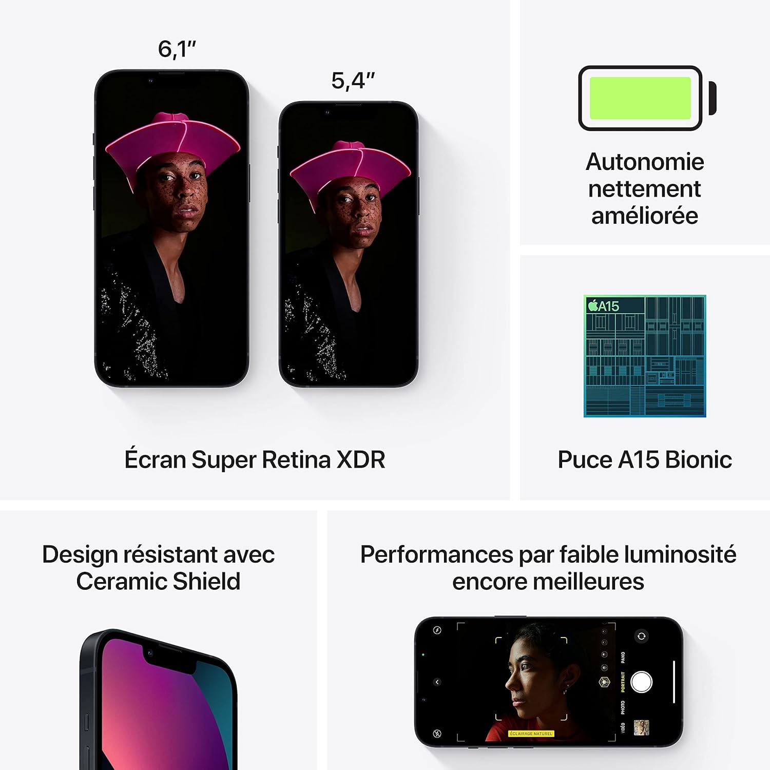 Apple iPhone 13 mini, 128GB, Midnight (Refurbished) Midnight 128GB