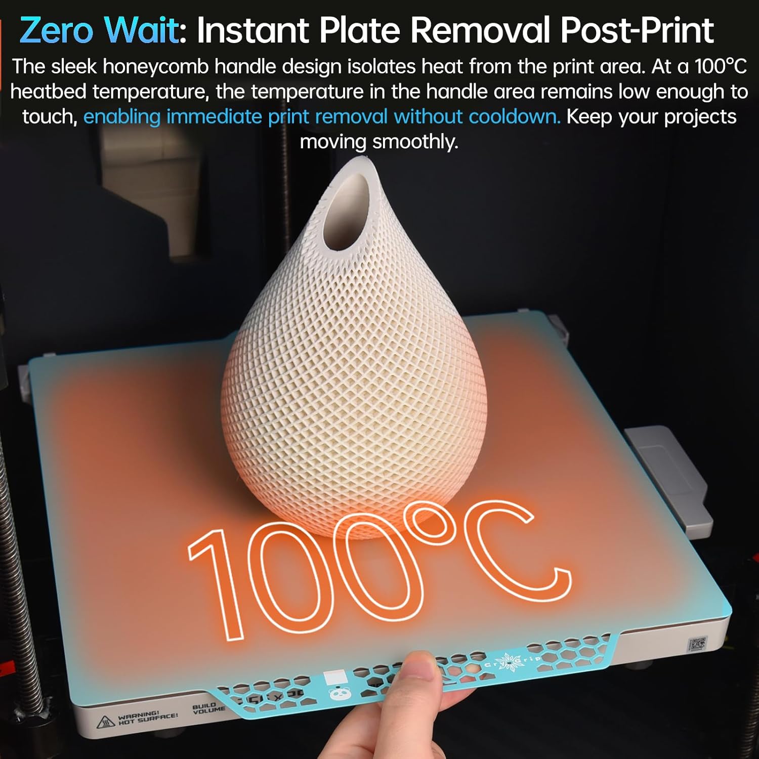 BIQU CryoGrip Pro Glacier Panda Build Plate for Bambu-Lab P1S P1P X1C