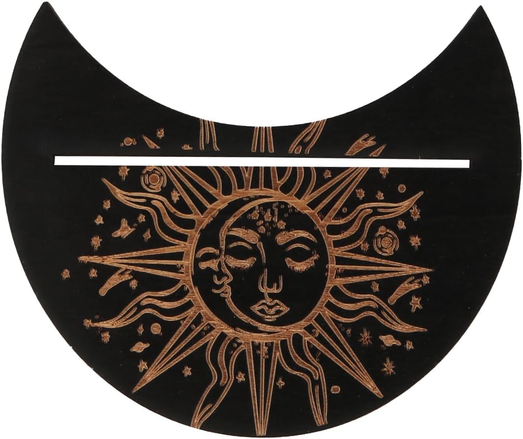 Black Wood Ouija Board and Tarot Card Holder Set, Divination and Dowsing Boards, Talking Boards with Planchettes for Witchcraft Supplies