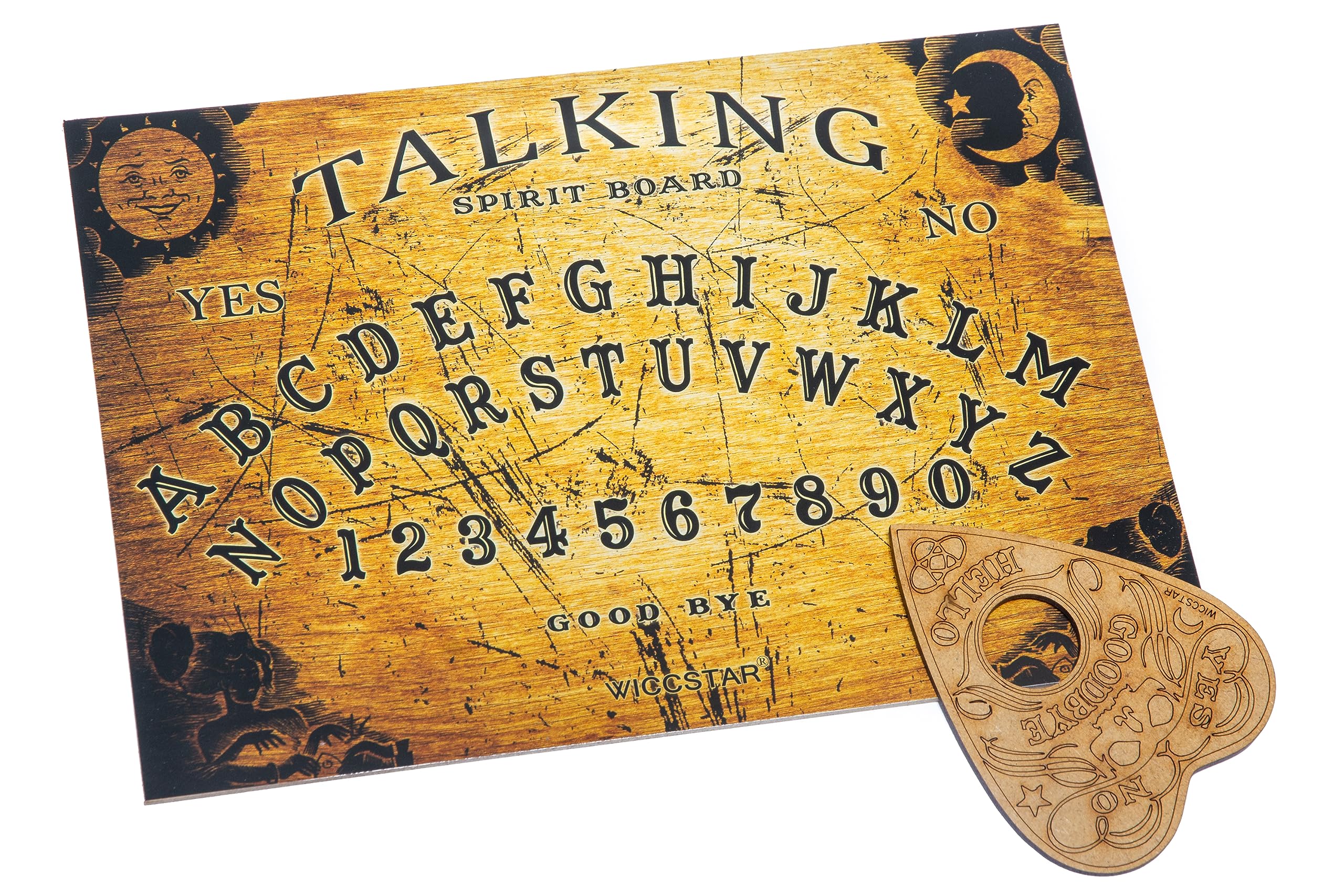 Classic Ouija Board with Planchette and Detailed Instructions.