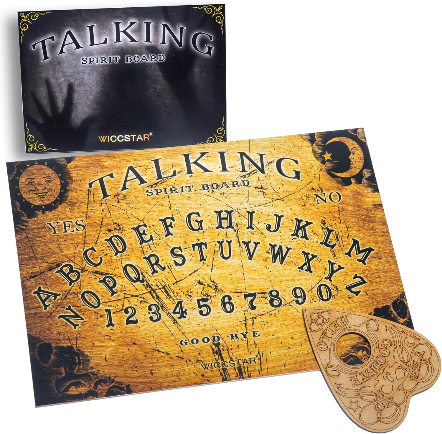 Classic Ouija Board with Planchette and Detailed Instructions.