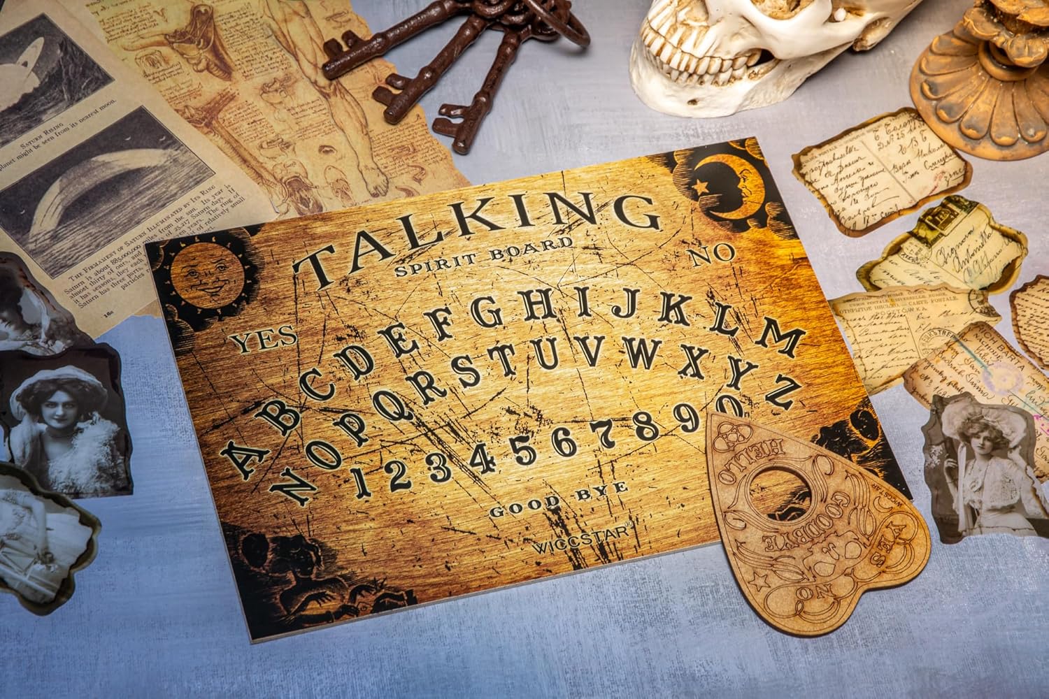 Classic Ouija Board with Planchette and Detailed Instructions.