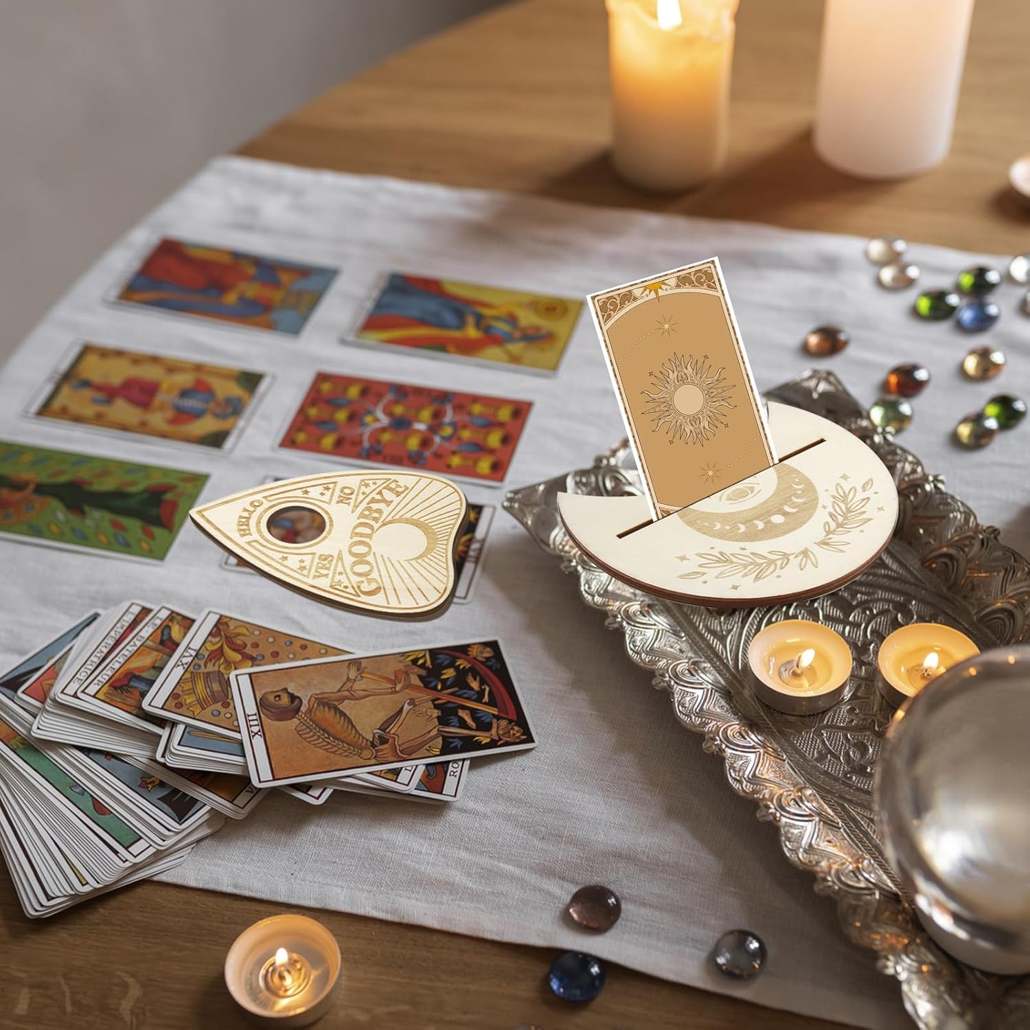 Classic Ouija Board with Planchette and Detailed Instructions, Ouija Board, Sadhu Board, Original Ouija Board, Ouija Board, Ouija, Communicate with Spirits and Unravel the Mysteries of the Afterlife