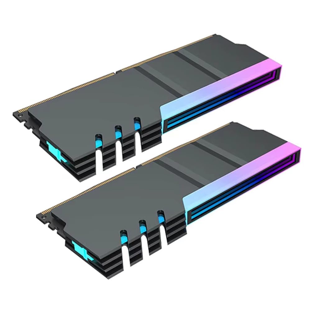 Cooler for Memory Module DDR4 DDR5 5V ARGB SYNC PC RGB Colorful RAM Cooler Black