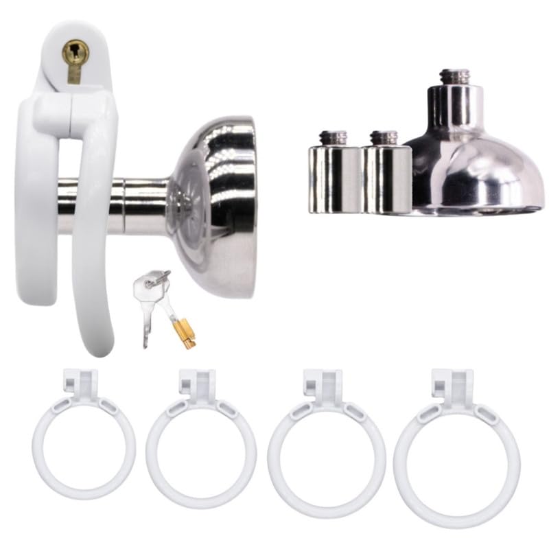 New Special White Plastic Breathable Wearable Cage, Suitable for Indoor Sports, Couple Gift - D-1 2-section Extended Silver Tube
