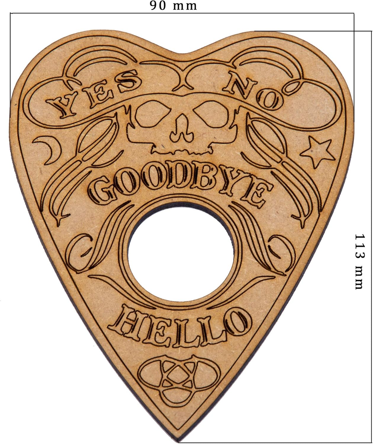 Ouija Board with Planchette and Detailed Instructions