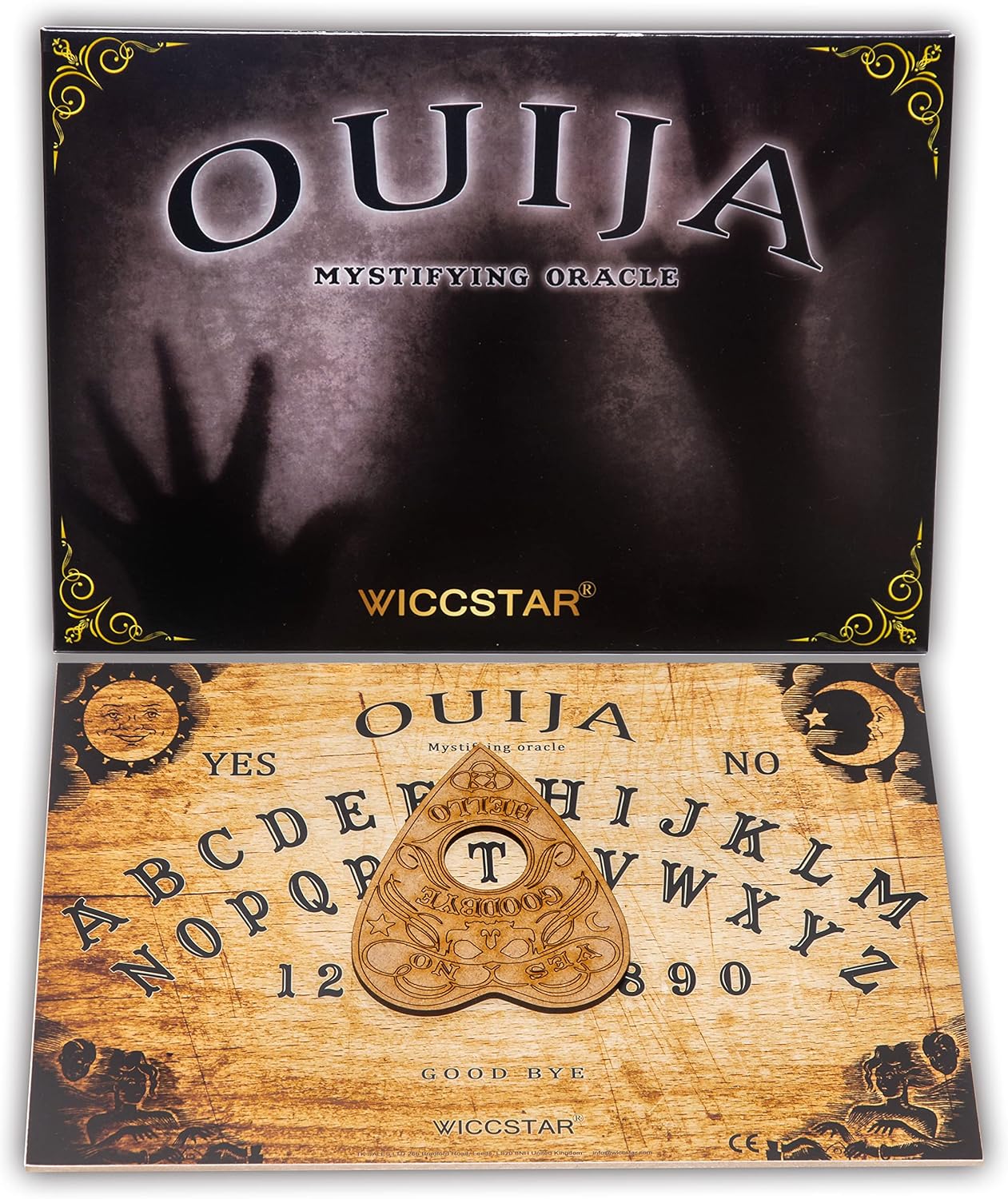 Ouija Board with Planchette and Detailed Instructions