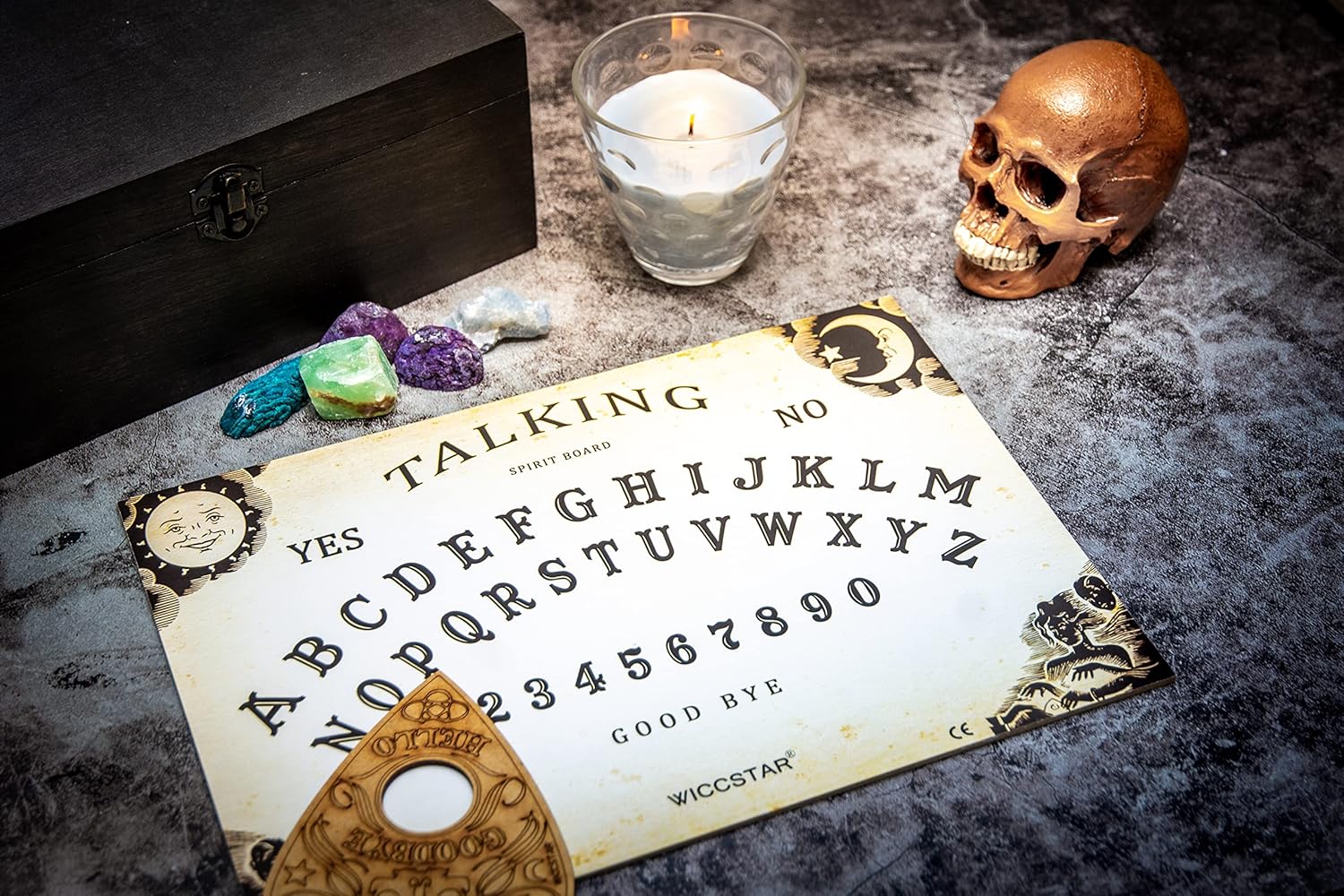 Ouija board with Planchette and Detailed Instructions