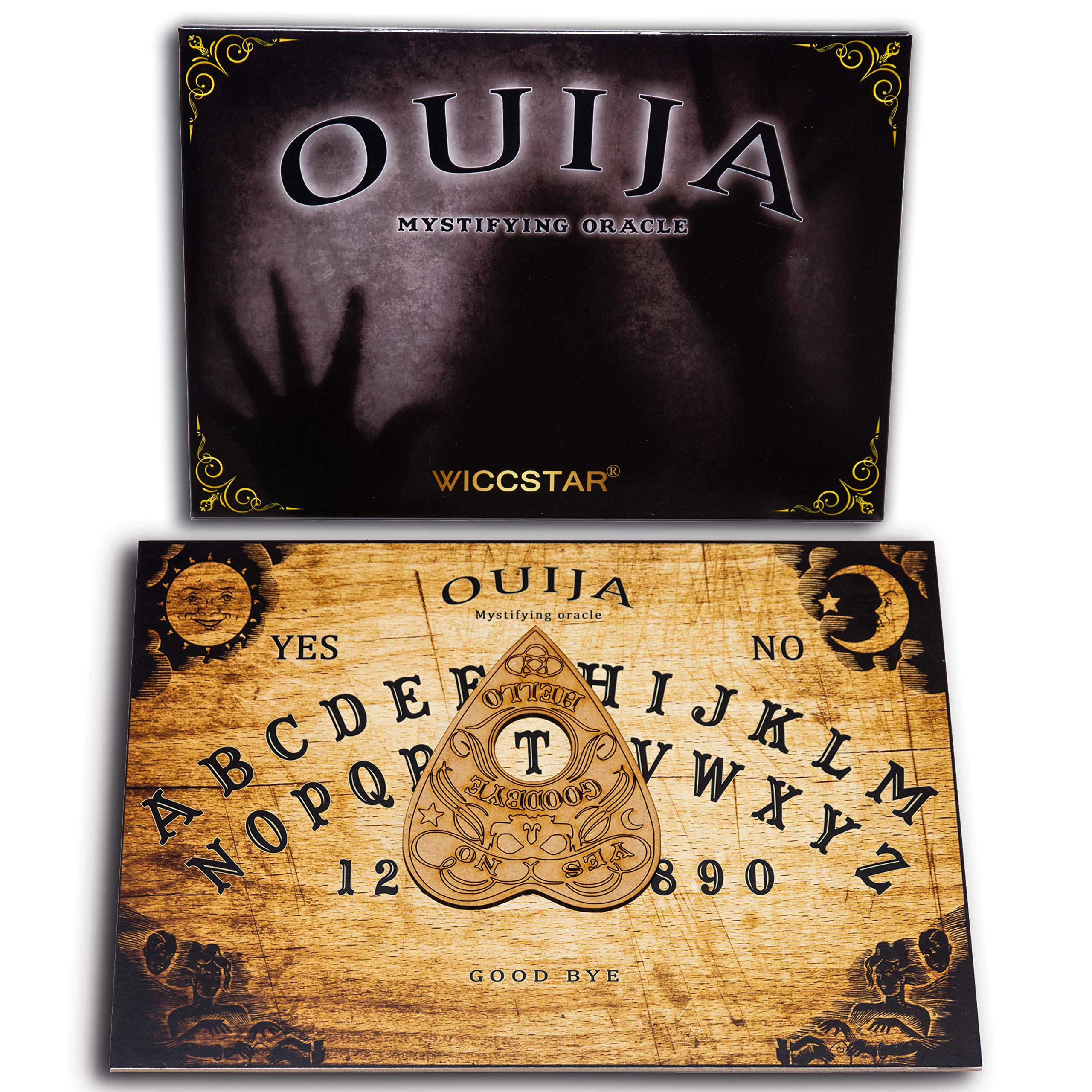 Ouija Board with Planchette and Detailed Instructions