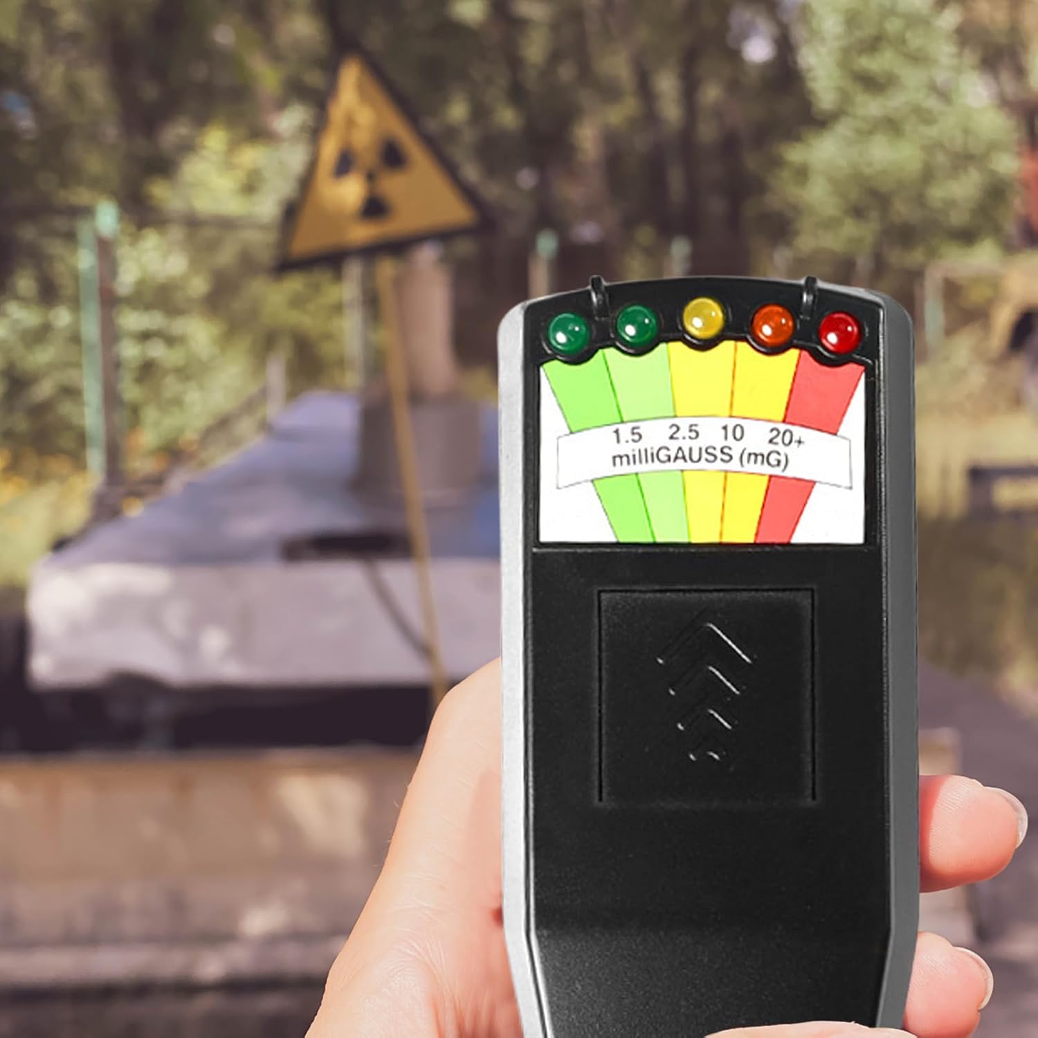 Portable Radiation Detector, K2 EMF, Handheld Radiation Meter, Electromagnetic Devices, Magnetic Field Detector, for EMF (Black)