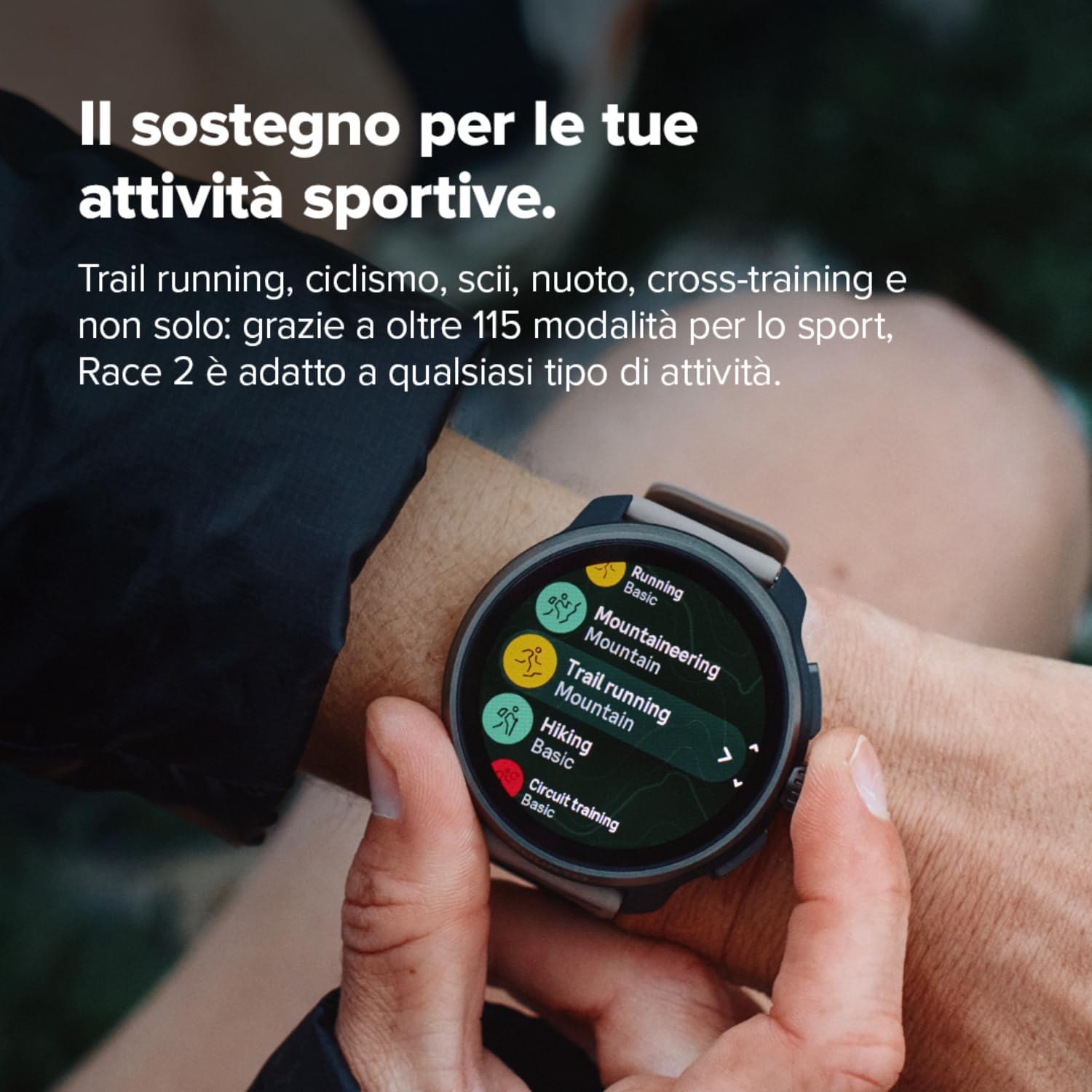 SUUNTO Race 2 GPS Sports Watch, 115+ Sports Modes, Dual-Band GPS, Large AMOLED Display, Up to 16 Days Battery, Global Offline Maps, for Running, Cycling and Outdoor Training Wave Blue