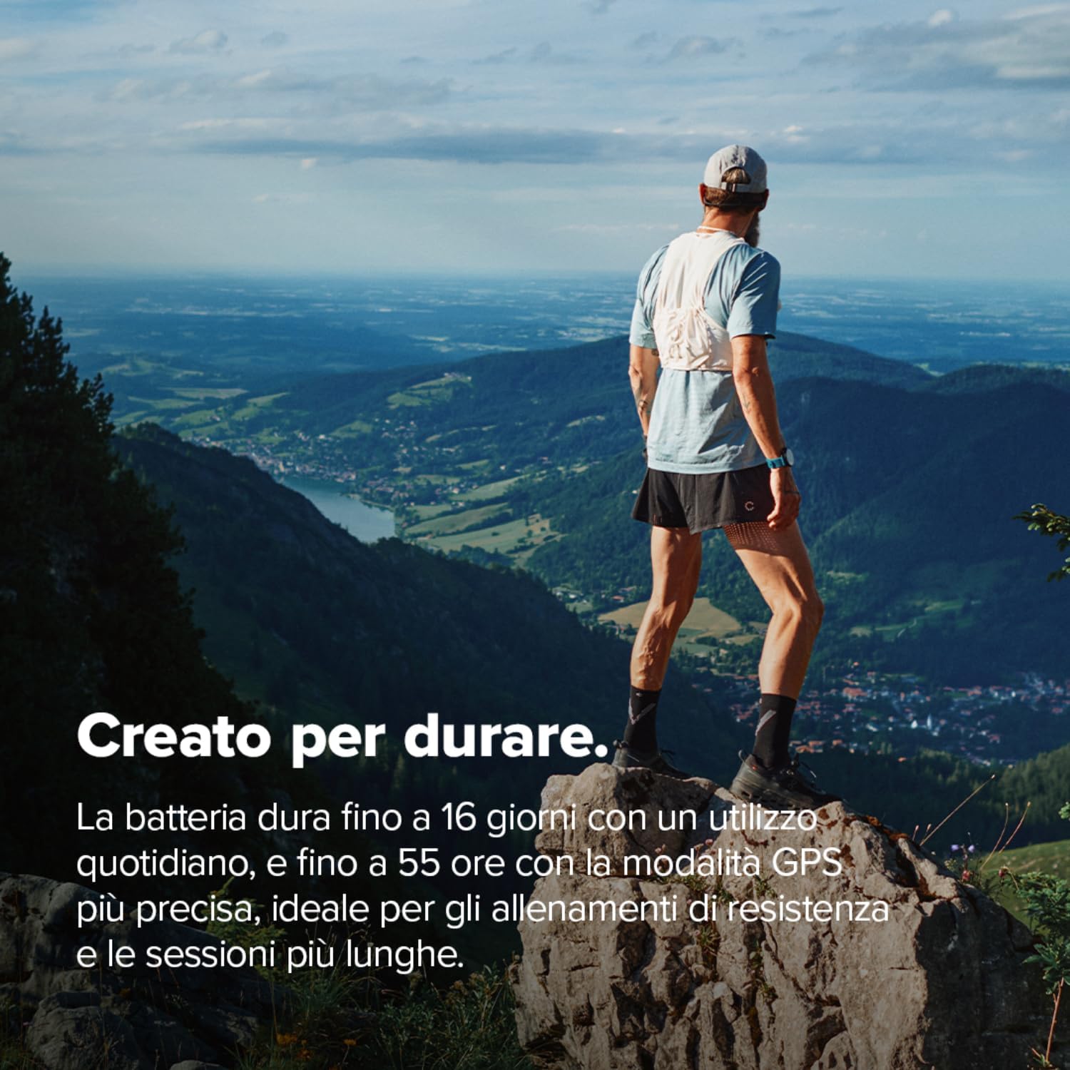 SUUNTO Race 2 GPS Sports Watch, 115+ Sports Modes, Dual-Band GPS, Large AMOLED Display, Up to 16 Days Battery, Global Offline Maps, for Running, Cycling and Outdoor Training Wave Blue