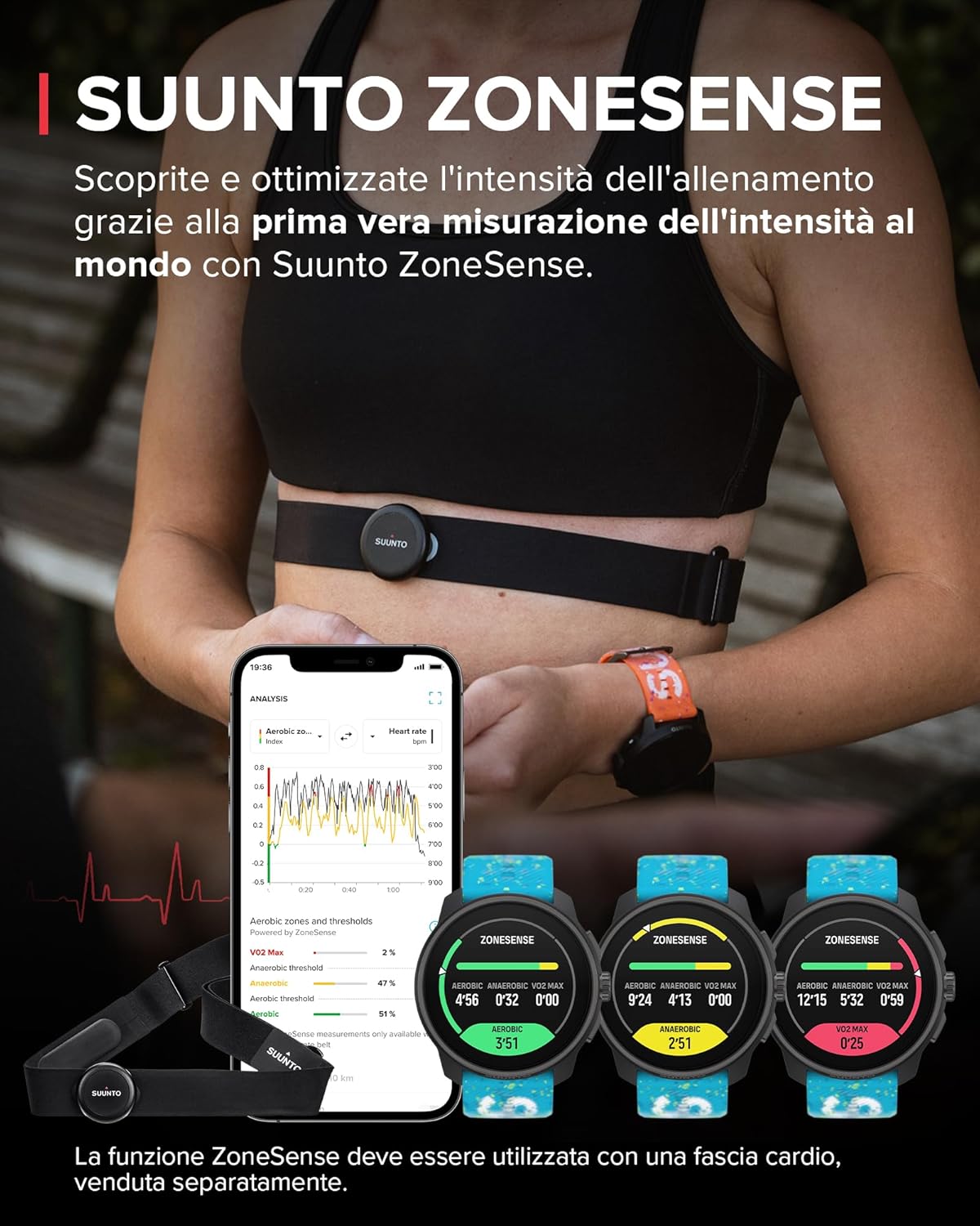 SUUNTO Race S Sports Watch for Women and Men, GPS Running Activity Tracker, Bi-Band GNSS, Offline Map, AMOLED Touch Screen, Smartwatch Heart Rate Monitor Altimeter, 95+ Sports, 13 Days Battery Life Power blue
