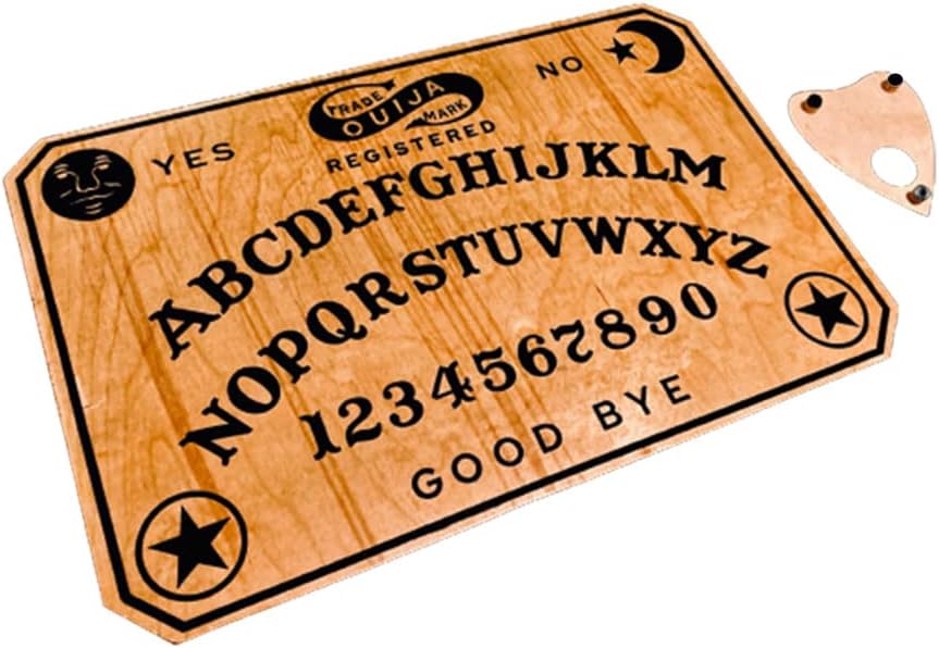 the Ouija Made of Natural Wood and works of Art Suitable for the Halween Party