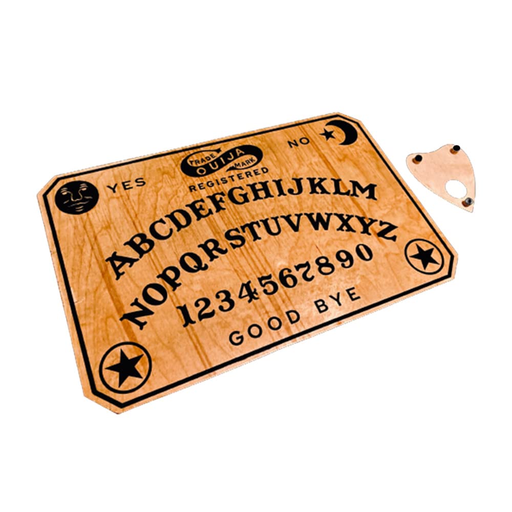 the Ouija Made of Natural Wood and works of Art Suitable for the Halween Party