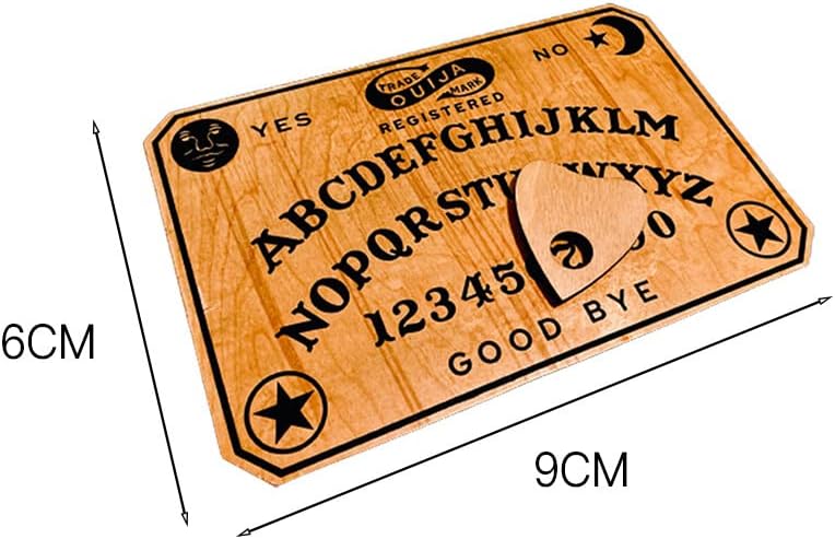 the Ouija Made of Natural Wood and works of Art Suitable for the Halween Party