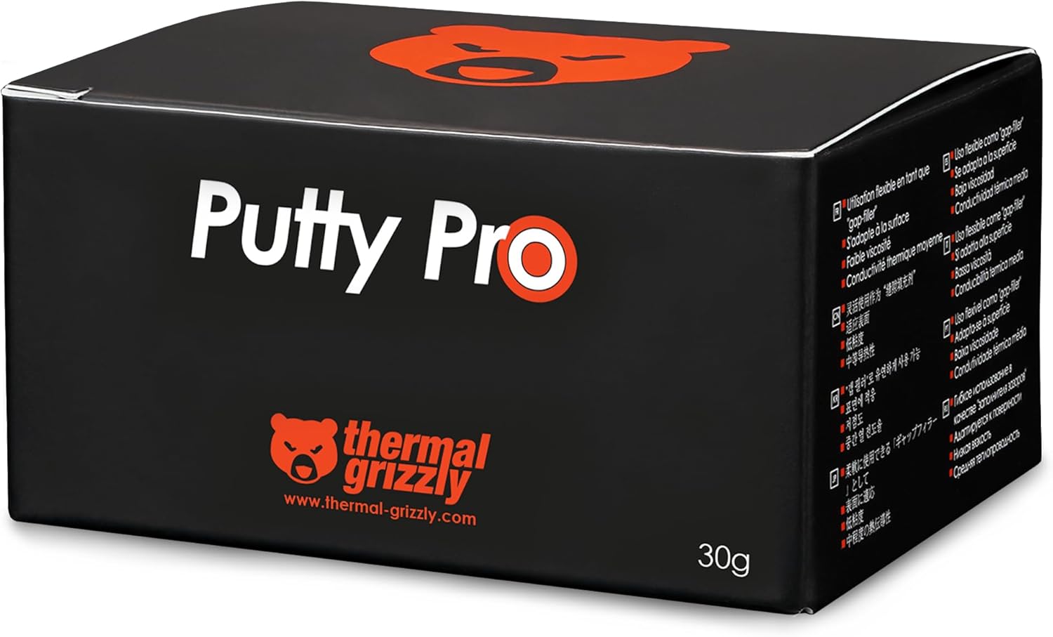 Thermal Grizzly TG Putty Pro, High Performance Electrically Non-Conductive Thermal Putty for GPU and PCB Applications, 30g
