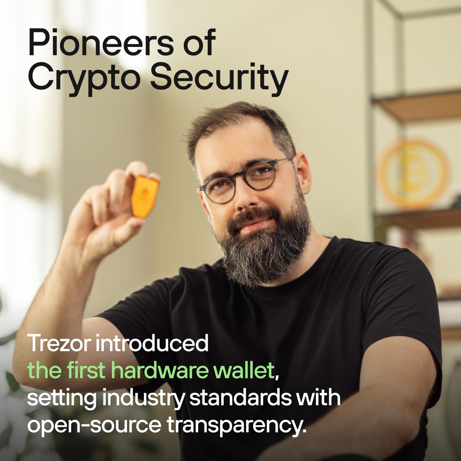 Trezor Safe 5 - Crypto Hardware Wallet with Safe Element and Passphrase, Color Touchscreen, Haptic Feedback, Bitcoin Protection, Compatible with Thousands of Coins and Tokens (Violet Ore).