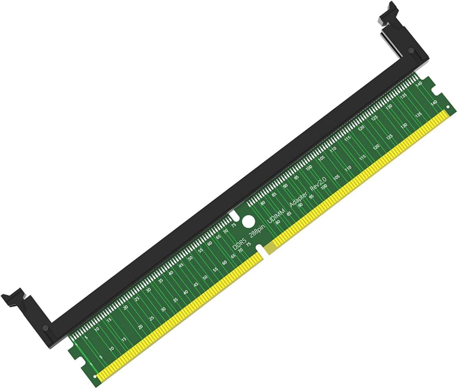 UncleS DDR5 DIMM 288Pin to OS Slot Adapter Memory Card Module Caps Board with Short Latches Computer Hardware Component